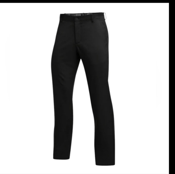 Nike Dri Fit Black Pants with Smooth Finish and Straight Leg Design NWT W36 - Picture 1 of 11